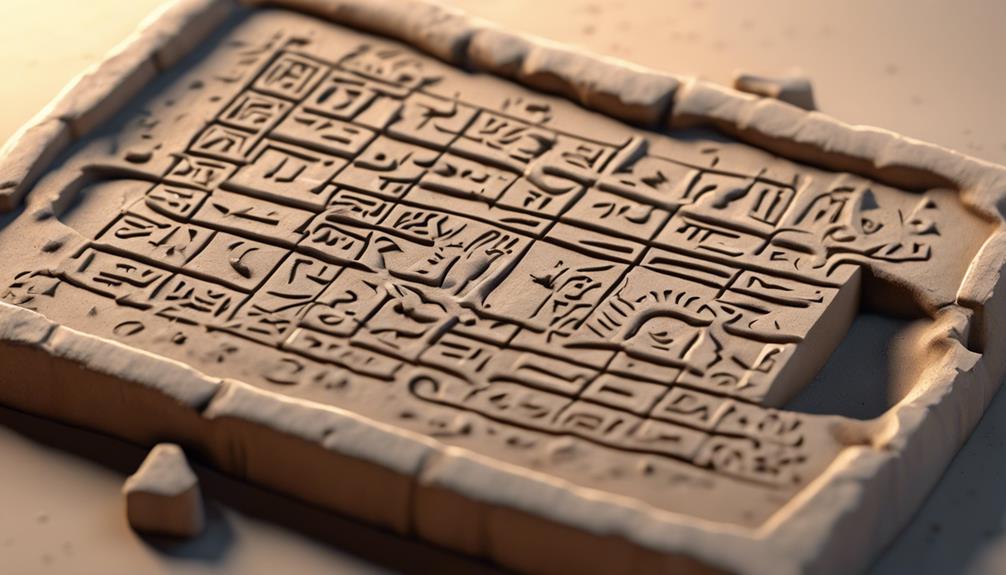 ancient mesopotamian cuneiform script