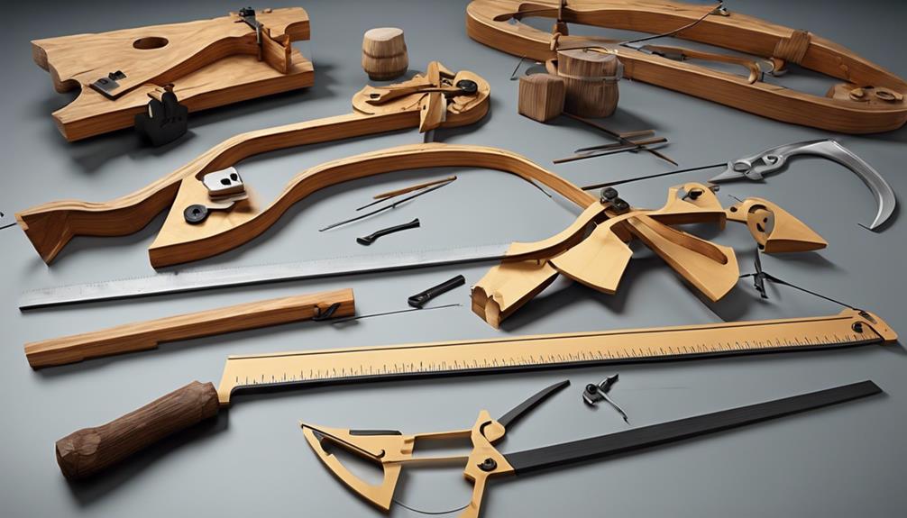 bow shaped woodworking tools described