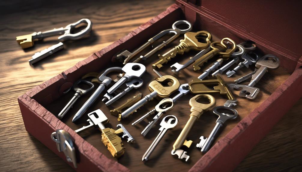 lost key for toolbox